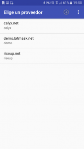 Obre'l. Selecciona un proveïdor. Qualsevol dels 3 funciona