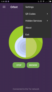 Per afegir més Apps a Orbot ves a configuració