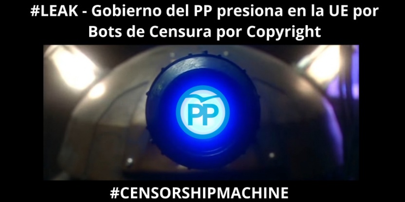 Gobierno del PP presiona en la UE por bots de censura por copyright