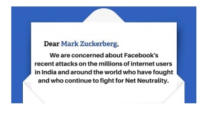 Carta abierta a Mark Zuckerberg sobre la defensa de la neutralidad de la red en la India