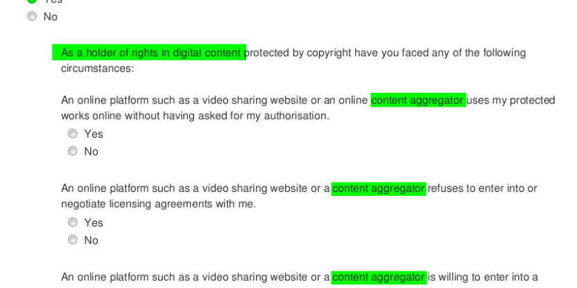 Only Rights Holders - Ancillary Copyright