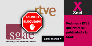 Pedimos a RTVE que retire su publicidad a la SGAE