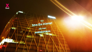 Save the Internet on Telefonica's HQ